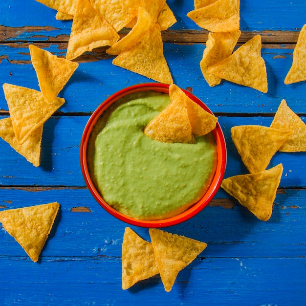 Free photo guacamole composition