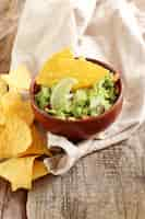 Free photo guacamole dip