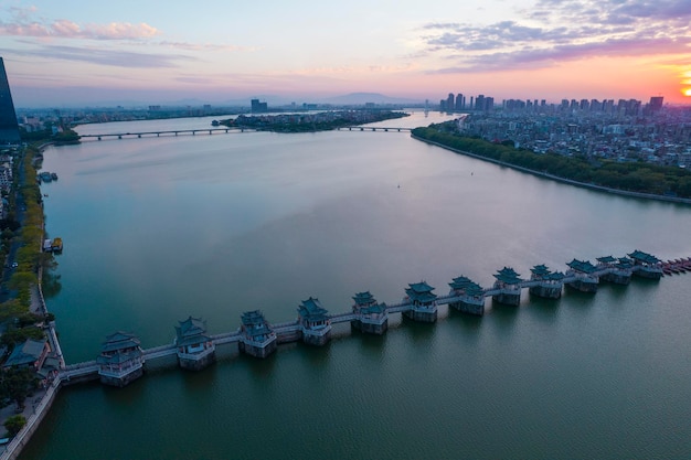 Guangdong chaozhou città cina xiangzi bridge