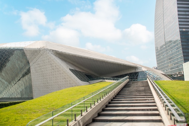 Foto gratuita guangzhou, cina-nov.22, 2015: guangzhou opera house. guangzhou