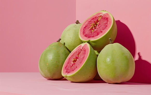 Free photo guava fruit still life