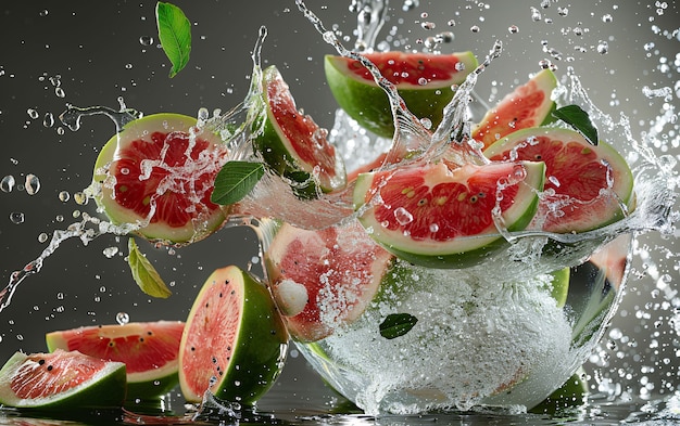 Free photo guava fruit still life