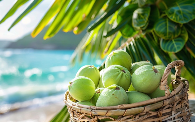 Free photo guava tropical fruit still life