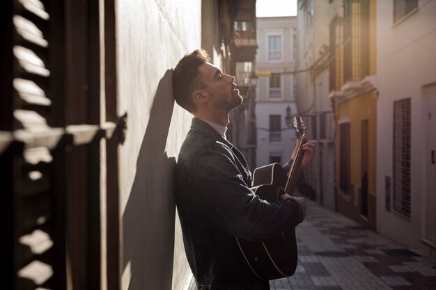 Guitar music outdoors