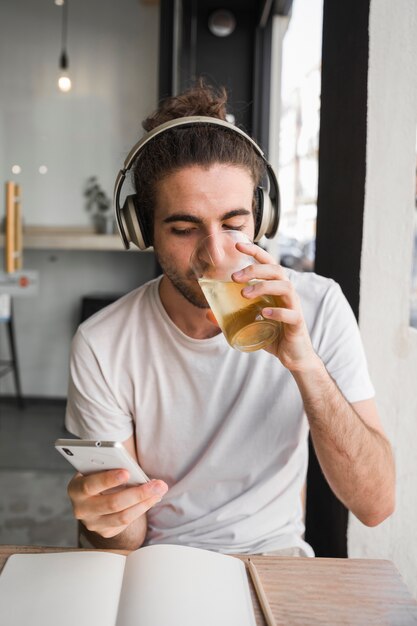 Guy drinking