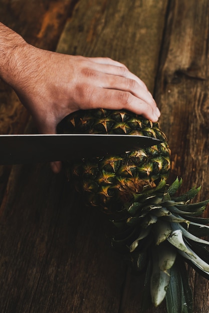 Guy with pineapple