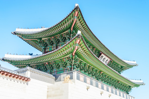 Foto gratuita palazzo gyeongbokgung