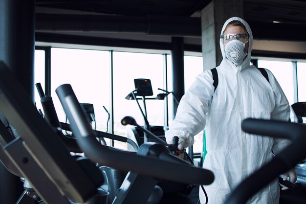 Gym disinfection and healthcare