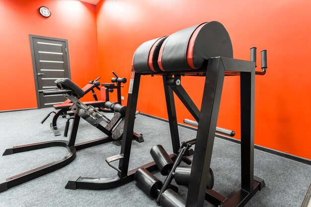 Gym interior with equipment