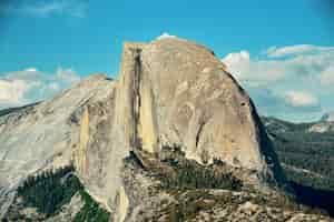 Бесплатное фото half dome в национальном парке йосемити.