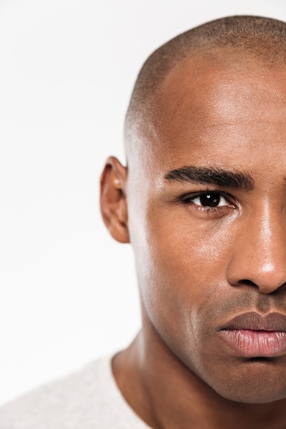 African-American Black Man Face. Stock Photo - Image of studio, ethnicity:  89747920