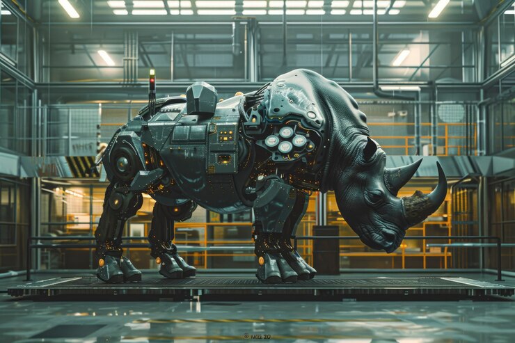 無料Photo 半サイ 半ロボットの生き物