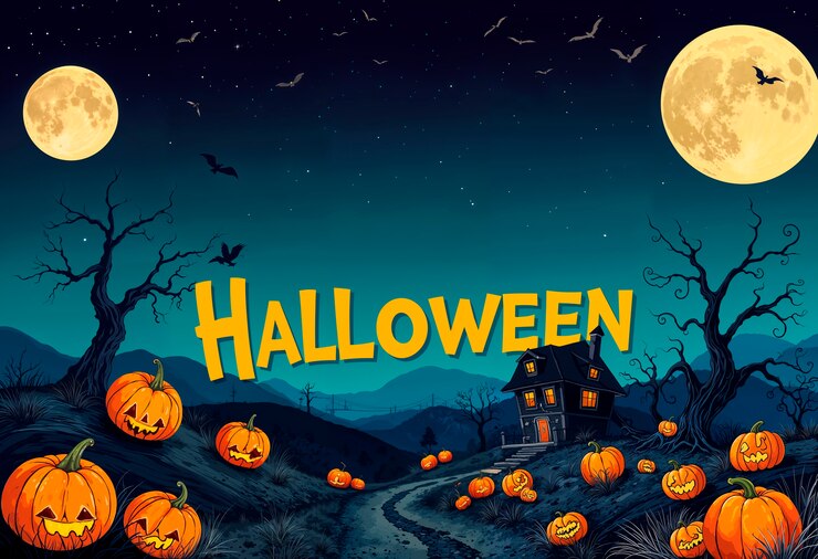 Free Photo halloween background illustration