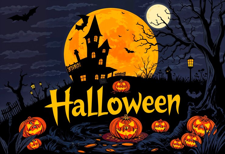 Free Photo halloween background illustration
