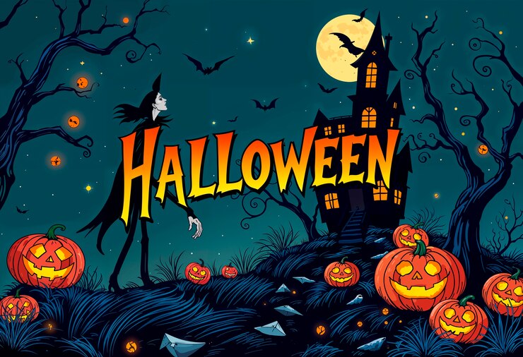 Free Photo halloween background illustration