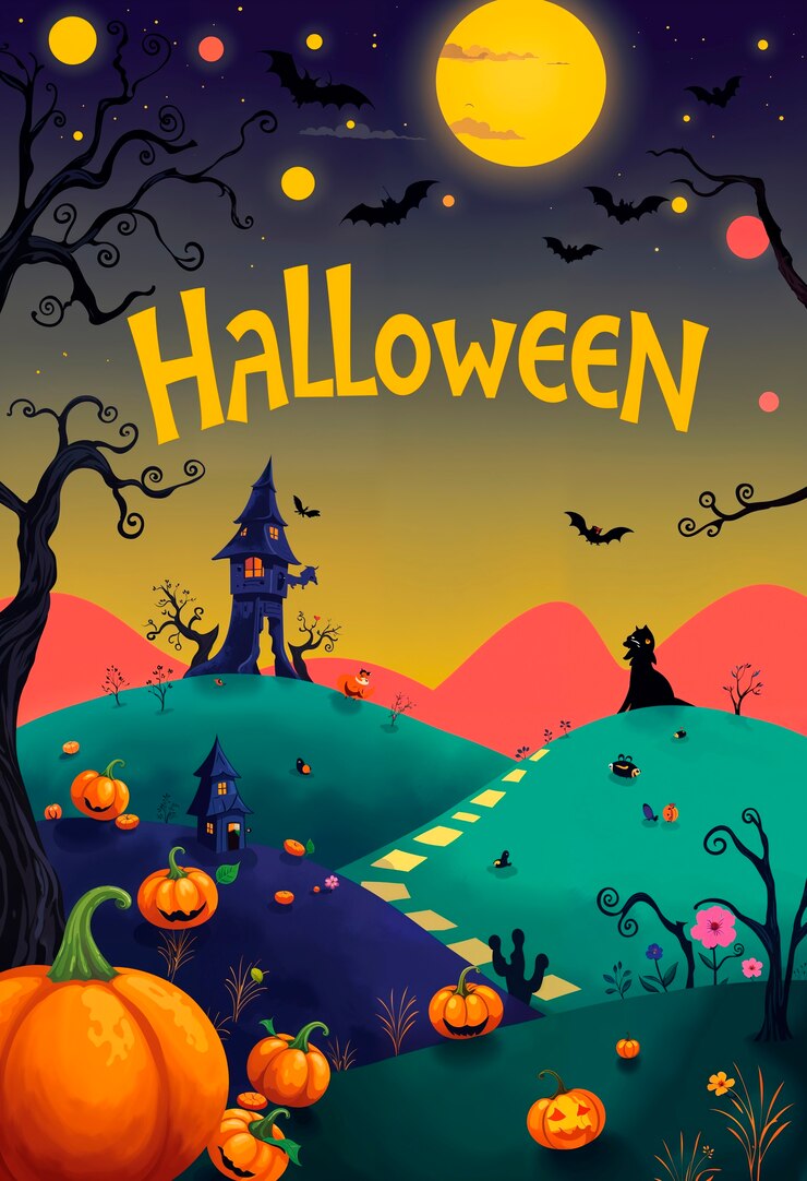 Free Photo halloween background illustration