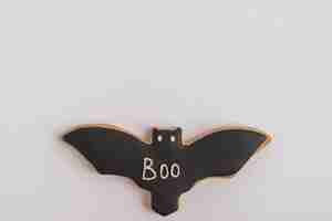 Foto gratuita pan di zenzero di halloween pipistrello