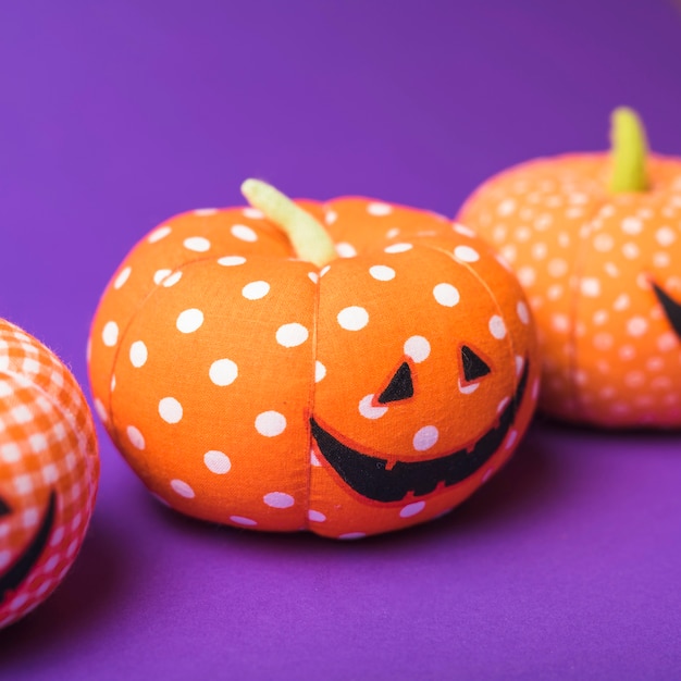 Free photo halloween orange pumpkins