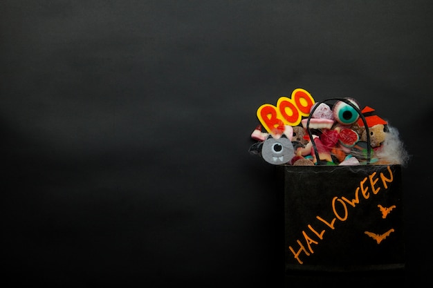 Halloween package with party decorations