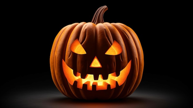 Бесплатное фото Хэллоуинские тыквы на нейтральном фоне
