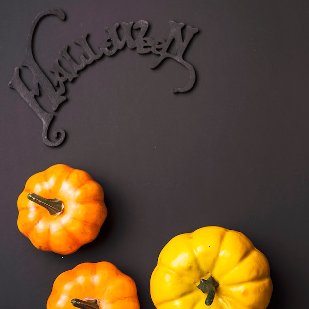 Halloween ripe pumpkins