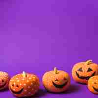 Free photo halloween soft pumpkins