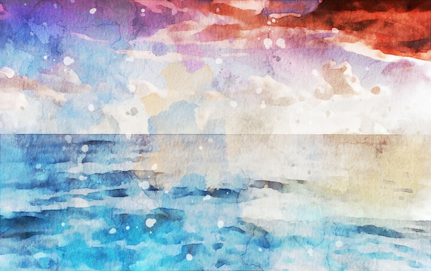 Free photo hand art abstract wallpaper in watercolor