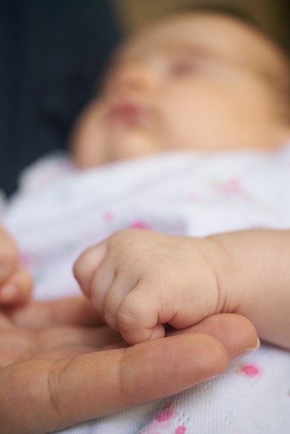 Hand of a baby