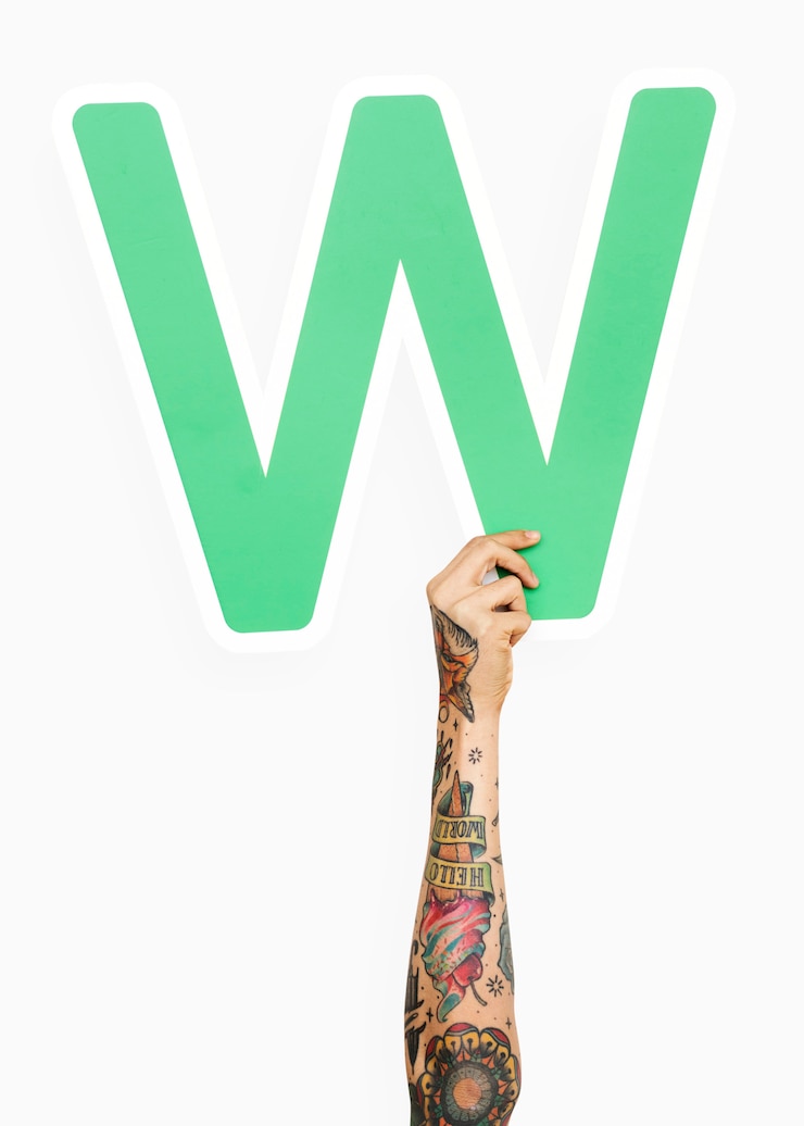 Free Photo hand holding the letter d