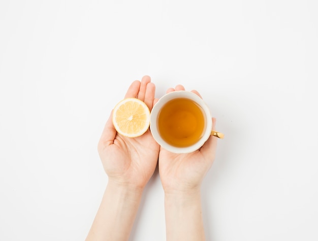 Hand holding tea