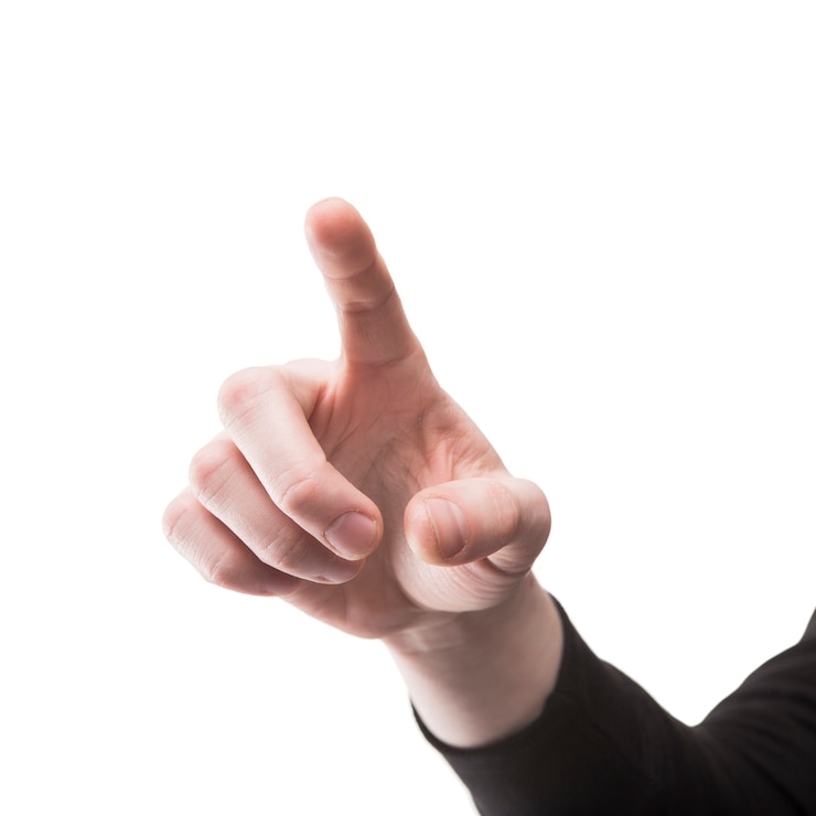 Free Photo hand pointing at camera