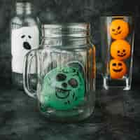 Free photo handmade decorations for halloween