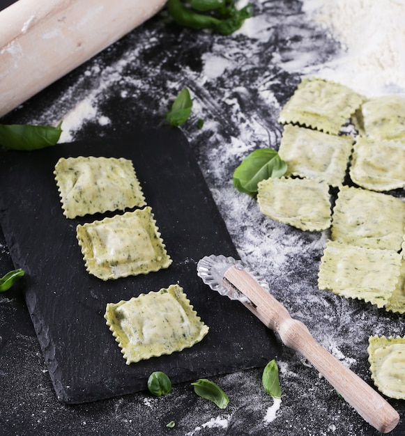 Free photo handmade pasta