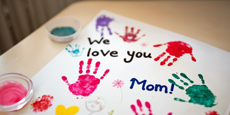 Free Photo handprint art for mother's day