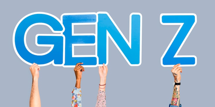 無料Photo 略称gen zを手にした手