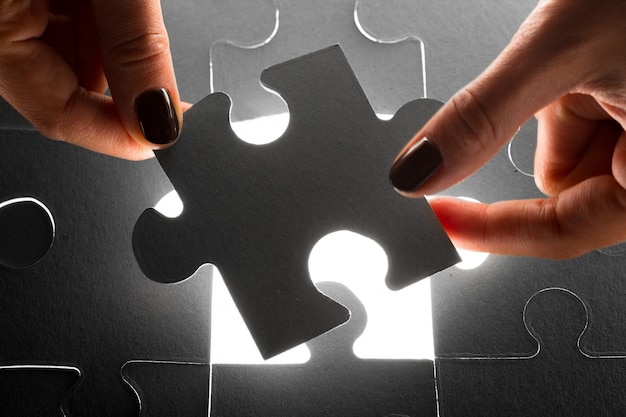 Download Free Hands Holding Puzzle Pieces Business Concept Premium Photo Use our free logo maker to create a logo and build your brand. Put your logo on business cards, promotional products, or your website for brand visibility.