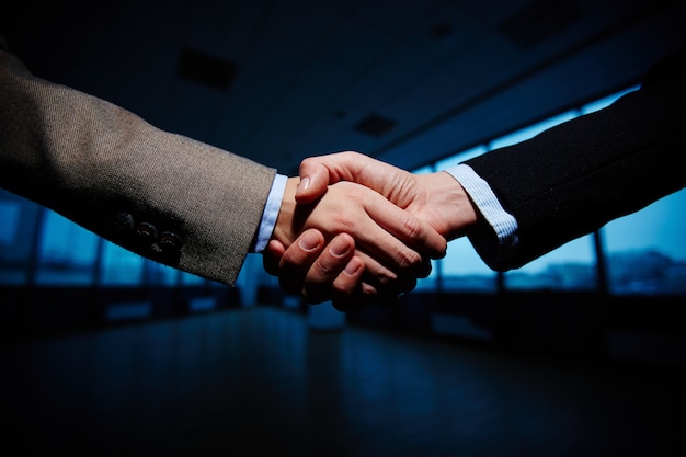 Handshake of businessmen