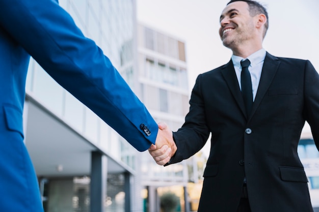 Handshake of businessmen