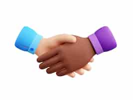 Free photo handshake icon concept of partnership agreement