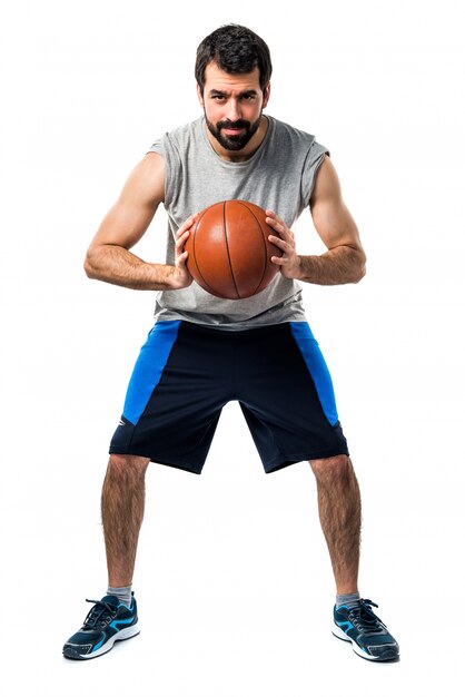 handsome basketball strength lifestyle game