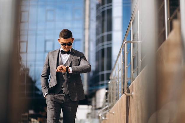 Handsome business man in suit