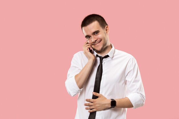 Handsome businessman with mobile phone