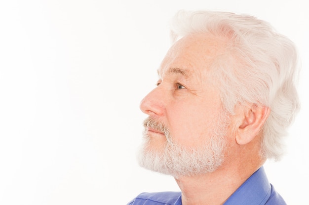 Handsome elderly man with beard