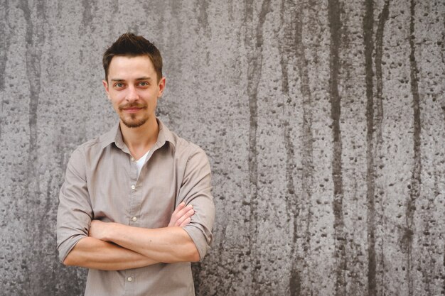 Handsome man outdoors portrait