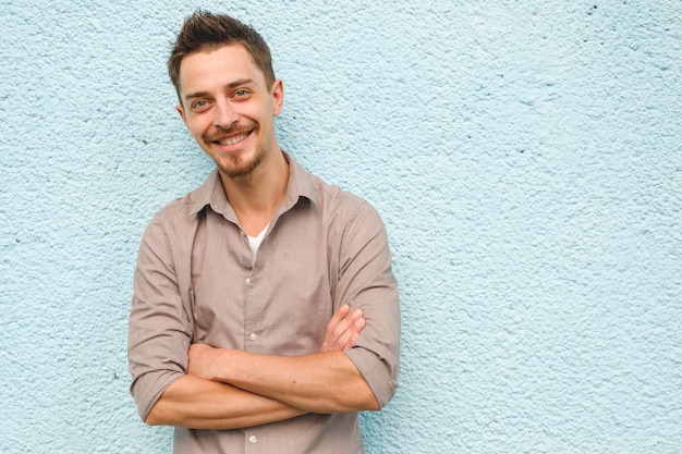 Handsome man outdoors portrait