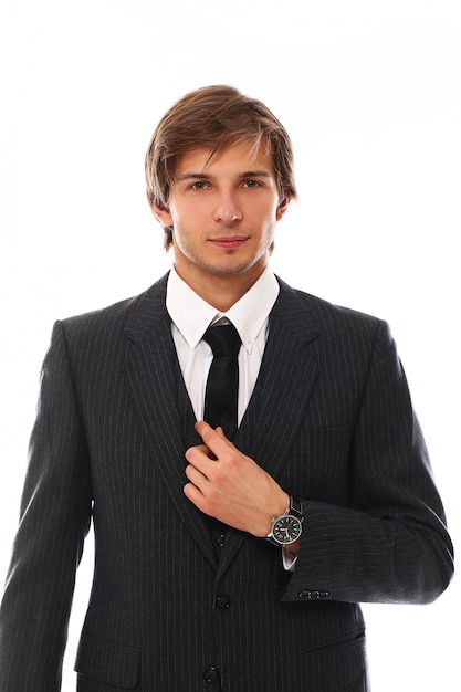 Handsome young businessman portrait