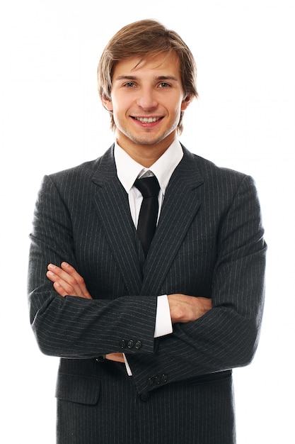 Free photo handsome young businessman portrait