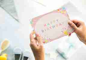 Free photo happy birthday card for your child