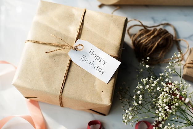 Happy Birthday Message Sign Concept