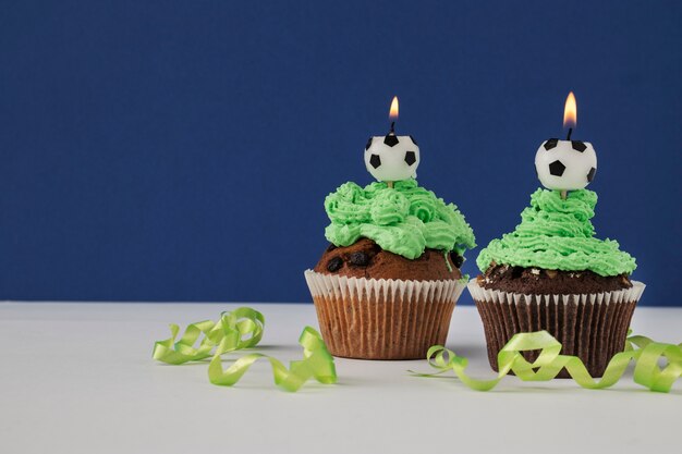 Free photo happy birthday soccer themed